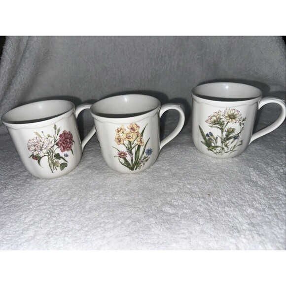Noritake GOURMET GARDEN Mug Made in Sri Lanka GREAT CONDITION Set Of 3 - Picture 5 of 7